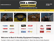 Tablet Screenshot of buckandknobby.com